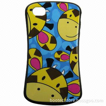 Soft TPU Pretty Waist Case/Cover Skin for iPhone 4/4S, Various Colors and Patterns Available